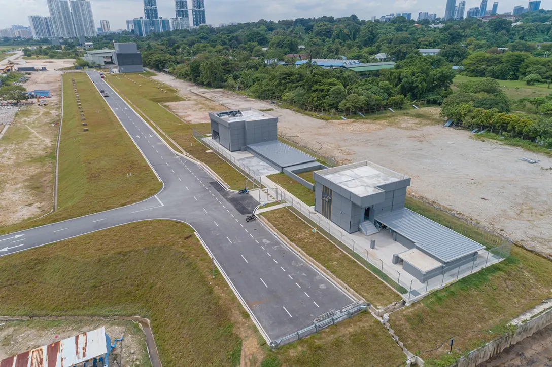 Bandar Malaysia site today — MRT stations under construction